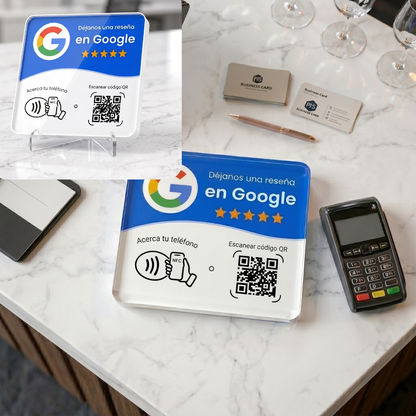 Placa Google Reviews