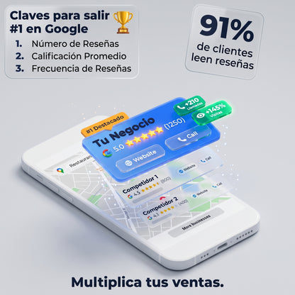 Placa Google Reviews